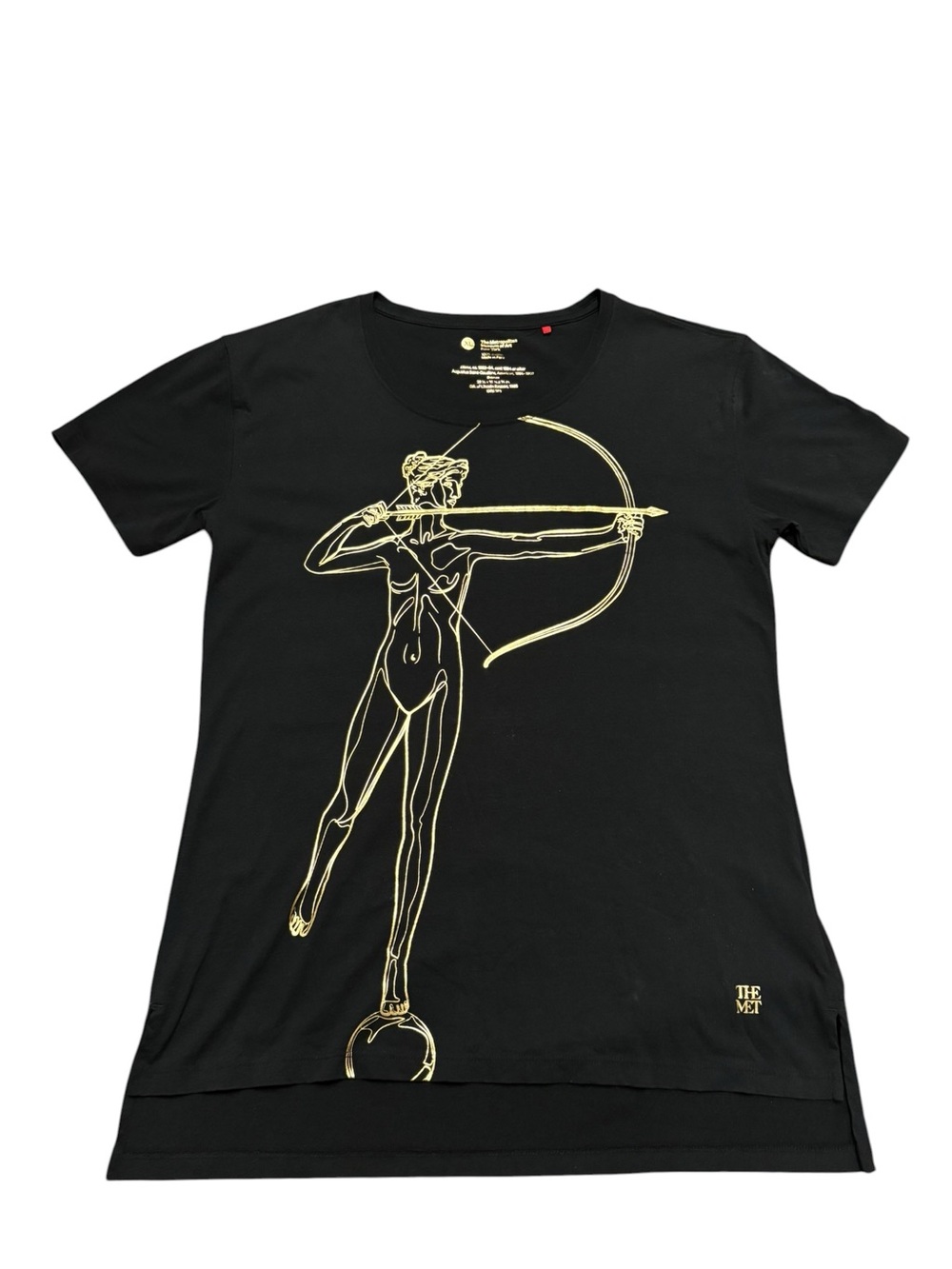 Black Graphic Archer Crewneck Tee